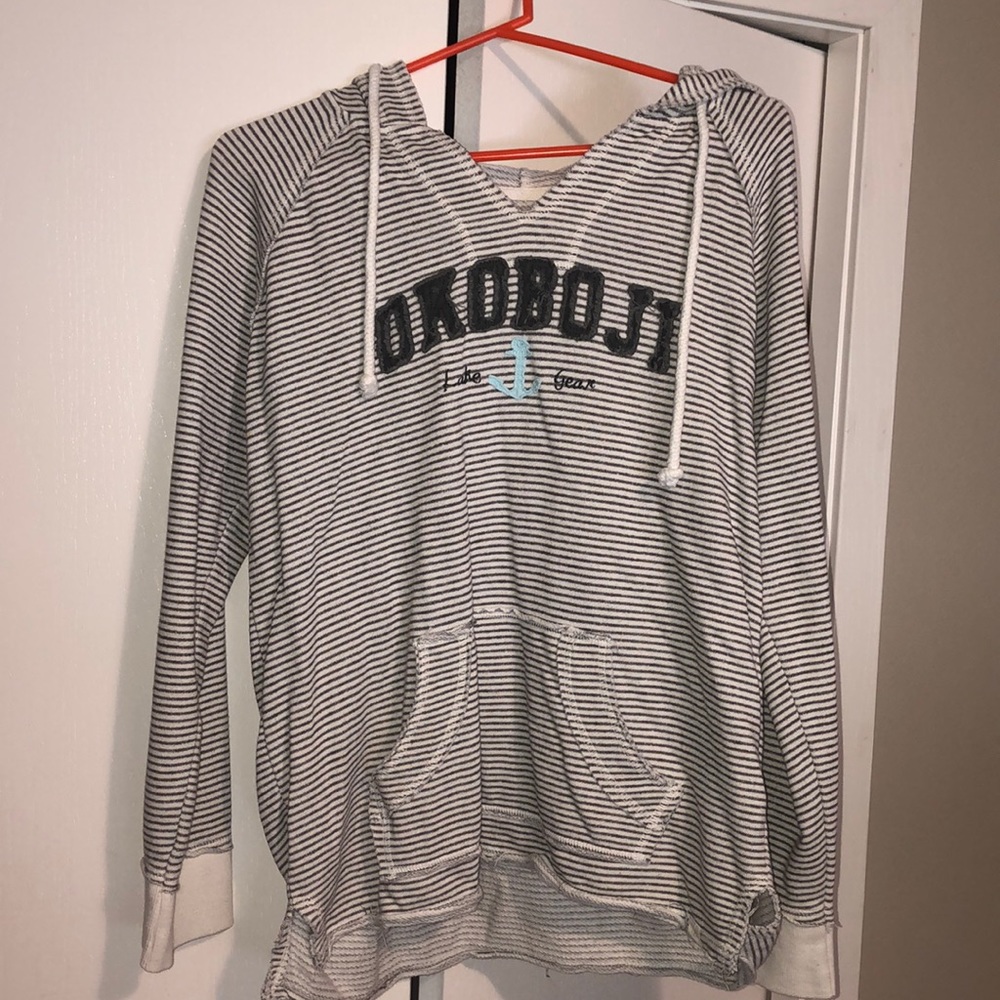 Boutique style hooded sweatshirt